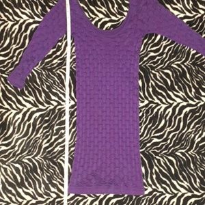 LUV SPORTS purple, stretchy nylon dress